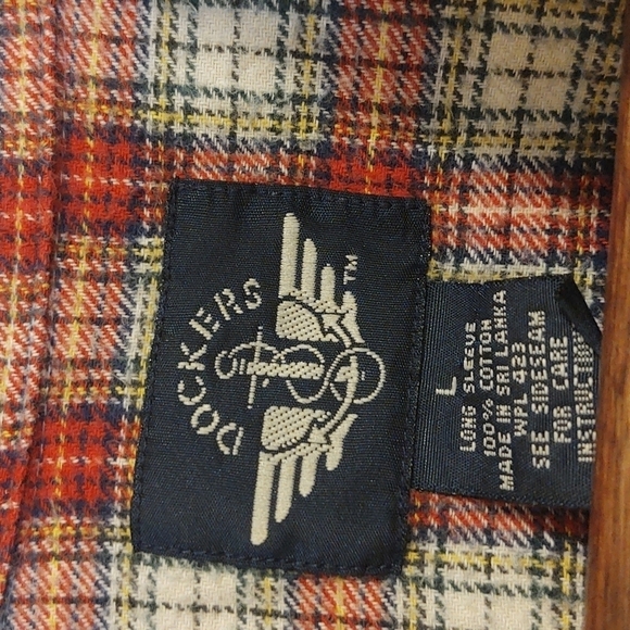 Dockers Plaid Flannel Men's Shirt - Picture 5 of 6